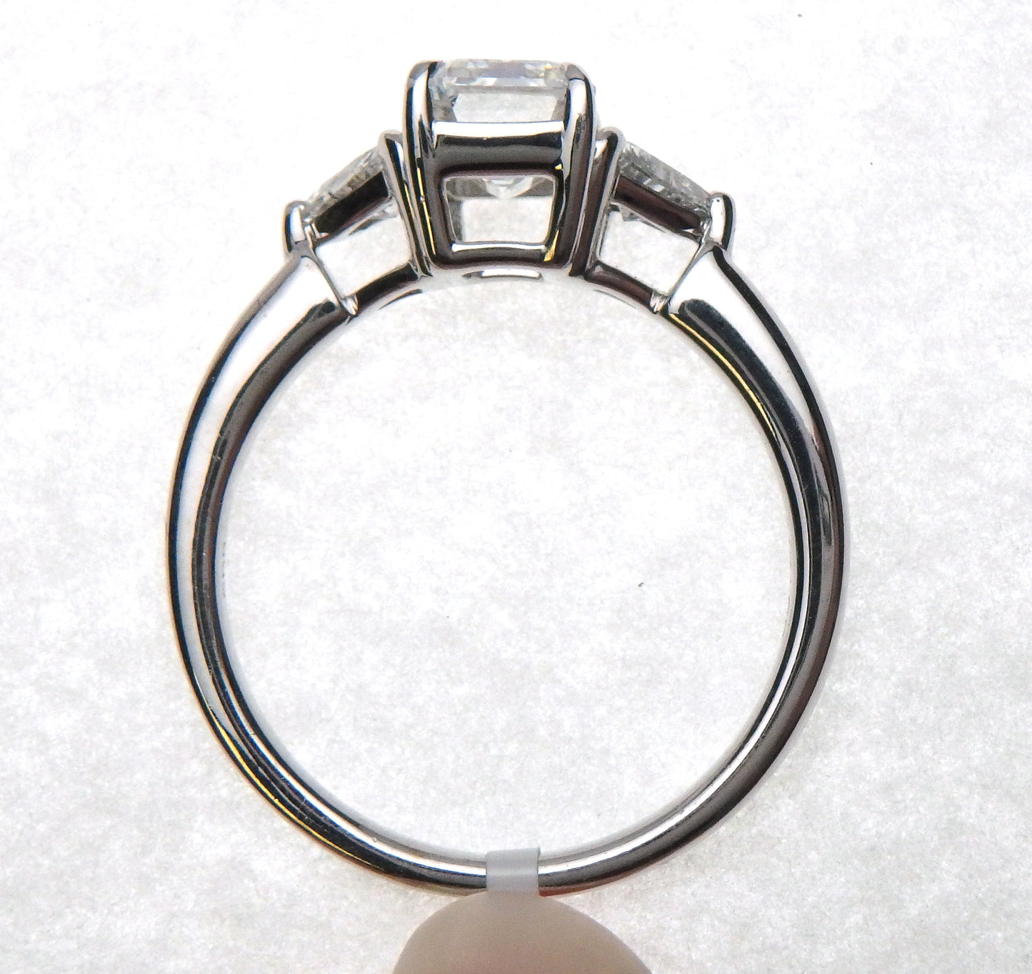 Lab Grown Emerald Cut Diamond with Trillion Cut Sides