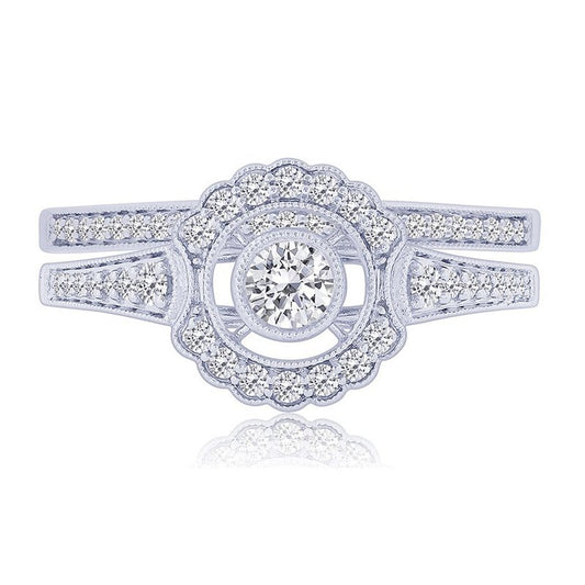 Art Deco Style Petite Wedding Set