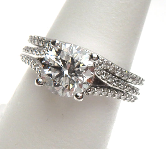 Lab Grown Diamond Split Side Wedding Set